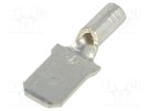 Terminal: flat; 6.4mm; 0.8mm; male; crimped; for cable; straight KEYSTONE