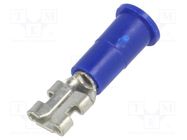 Terminal: flat; 4.8mm; 0.5mm; female; crimped; for cable; insulated KEYSTONE