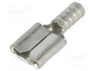 Terminal: flat; 6.4mm; 0.8mm; female; crimped; for cable; straight KEYSTONE