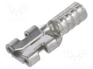 Terminal: flat; 4.8mm; 0.5mm; female; crimped; for cable; straight KEYSTONE