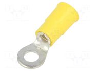 Tip: ring; M4,5; Ø: 4.98mm; crimped; for cable; insulated; tinned KEYSTONE