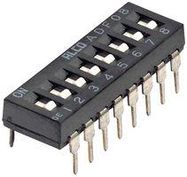 DIP SWITCH, 8POS, SPST, SLIDE