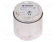 Module: light signaller; colourless; 24VDC; IP54; Ø70x66mm WERMA