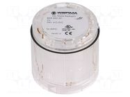 Module: light signaller; colourless; 24VDC; IP54; Ø70x66mm WERMA