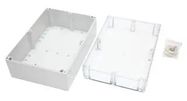 ENCLOSURE, MULTIPURPOSE, PC, GREY, CLEAR