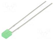 LED; green; rectangular; 3x2mm; 3÷6mcd; 100°; Front: flat; 20mA KINGBRIGHT ELECTRONIC