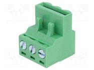 Pluggable terminal block; 5mm; ways: 3; straight; plug; female DEGSON ELECTRONICS