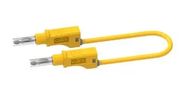 STACK 4MM BANANA PLUG-PLUG, YEL, 36A, 2M