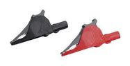 INS ALLIGATOR CLIP, BLK/RED, 36A, 32MM
