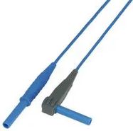 TEST LEAD, BANANA PLUG-R/A PLUG, BLU, 3M
