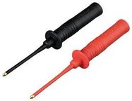 TEST PIN SET, 2.6MM DIA, BLACK/RED, 4A