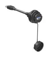 USB CABLE, 3.3FT, TYPE A RCPT TO PLUG