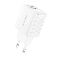 Foneng EU53 20W 2xUSB-A, 2.4A Power Charger (White), Foneng