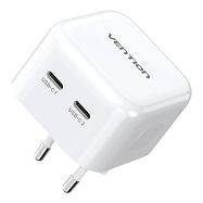 Vention FBPW0-EU USB(C+C) GaN (35W/35W) mains charger (white), Vention