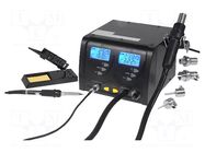 Station: hot air; digital,with push-buttons; 160÷480°C; ESD SOLDER PEAK