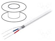 Wire: DMX; 2x0.35mm2; stranded; 110Ω; -15÷70°C; Colour: white; 100m TASKER