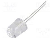 LED; red; 2200÷2900mcd; 30°; Front: convex; 1.6÷2.6VDC; 10mm LUCKYLIGHT