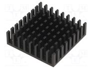 Heatsink: extruded; black; L: 19mm; W: 19mm; H: 10mm; aluminium FISCHER ELEKTRONIK