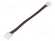 Connector: for LED stripes; for 10mm stripes,RGB; coupler; PIN: 4 LUCKYLIGHT