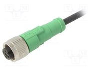 Connection lead; M12; PIN: 3; straight; 3m; plug; 250VAC; 4A; SAC PHOENIX CONTACT