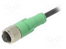 Connection lead; M12; PIN: 5; straight; 3m; plug; 60VAC; 4A; -25÷90°C PHOENIX CONTACT