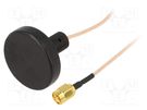 Antenna; GSM; 0.5dBi; linear; screw type; 50Ω; -40÷85°C; 3m; RG174 SR PASSIVES