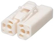 RECT PWR HOUSING, RCPT, 2P, CABLE/NATURL