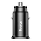 Baseus Square smart car charger 2x USB QC3.0 Quick Charge 3.0 SCP AFC 30W black (CCALL-DS01), Baseus