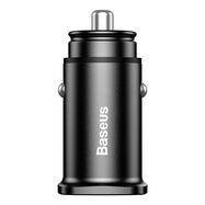 Baseus Square smart car charger 2x USB QC3.0 Quick Charge 3.0 SCP AFC 30W black (CCALL-DS01), Baseus