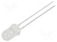 LED; 5mm; white cold; 5800÷7000(typ)-8400mcd; 30°; Front: convex OPTOSUPPLY