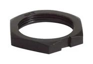 PANEL NUT, CONNECTOR, BLACK, NYLON 6/GF