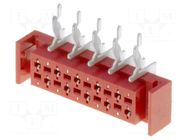 Connector: wire-board; socket; female; PIN: 10; 30V; 1A; angled 90° AMPHENOL COMMUNICATIONS SOLUTIONS