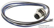 SENSOR CORD, 4P M12 RCPT-FREE END, 0.5M