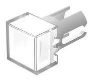 LENS, 7.3X7.3MM, PLASTIC, TRANSPARENT