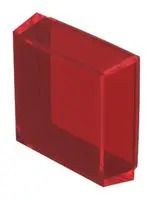 LENS CAP ILLUMINATIVE RED FLUSH PLAST