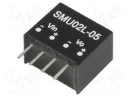 Converter: DC/DC; 2W; Uin: 4.5÷5.5V; Uout: 5VDC; Iout: 80÷400mA; SIP4 MEAN WELL