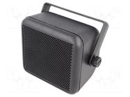 Car loudspeaker enclosure; plastic; black; 100mm PER.PIC.