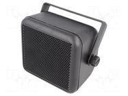 Car loudspeaker enclosure; plastic; black; 100mm PER.PIC.
