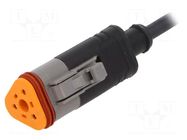 Cable: for sensors/automation; DT06-3S; PIN: 3; straight; 1.5m PHOENIX CONTACT