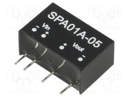 Converter: DC/DC; 1W; Uin: 9÷18V; Uout: 5VDC; Iout: 20÷200mA; SIP6 MEAN WELL