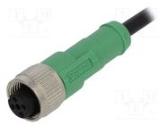 Connection lead; M12; PIN: 4; straight; 1.5m; plug; 250VAC; 4A; SAC PHOENIX CONTACT