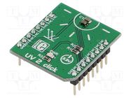 Click board; prototype board; Comp: VEML6075; UV sensor; 3.3VDC MIKROE