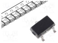 Diode: Zener; 0.2W; 3.6V; SMD; reel,tape; SOT323; single diode DIODES INCORPORATED