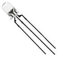 LED, RED, GREEN, 630/574NM, 40DEG, 5MM