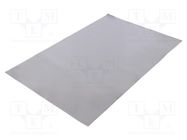 Heat transfer pad: gel; L: 300mm; W: 200mm; Thk: 1mm; 4.5W/mK; glued FISCHER ELEKTRONIK