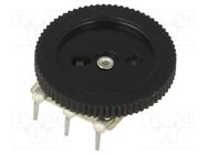 Potentiometer: mounting; single turn,horizontal; 10kΩ; 30mW; ±20% SR PASSIVES