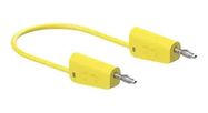 STACK 4MM BANANA PLUG-PLUG, YELLOW, 32A