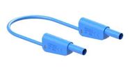 STACK 4MM BANANA PLUG-PLUG, BLUE, 32A/2M