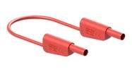 STACK 4MM BANANA PLUG-PLUG/RED/32A/500MM