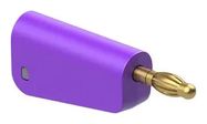 BANANA TEST CONN, PLUG, 19A, VIOLET, CBL